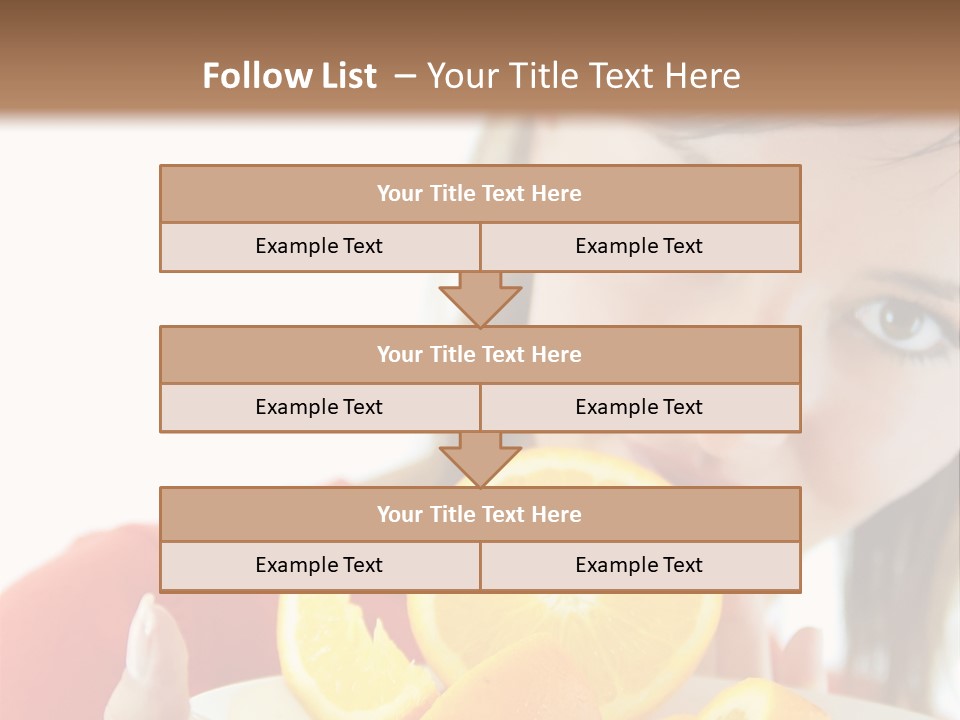 Brunette Exotic Lollipop PowerPoint Template