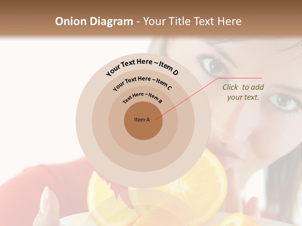 Brunette Exotic Lollipop PowerPoint Template