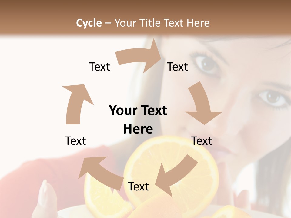 Brunette Exotic Lollipop PowerPoint Template