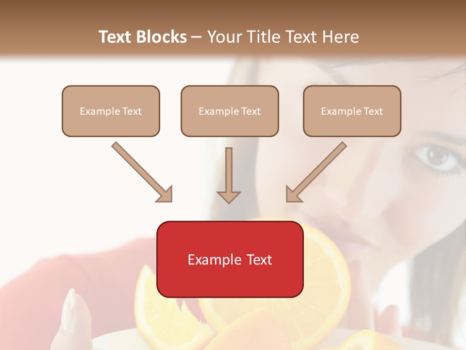 Brunette Exotic Lollipop PowerPoint Template