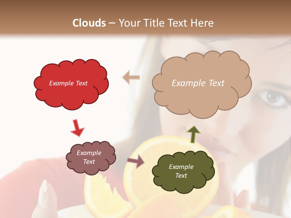 Brunette Exotic Lollipop PowerPoint Template