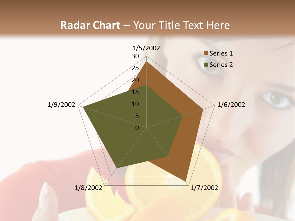 Brunette Exotic Lollipop PowerPoint Template