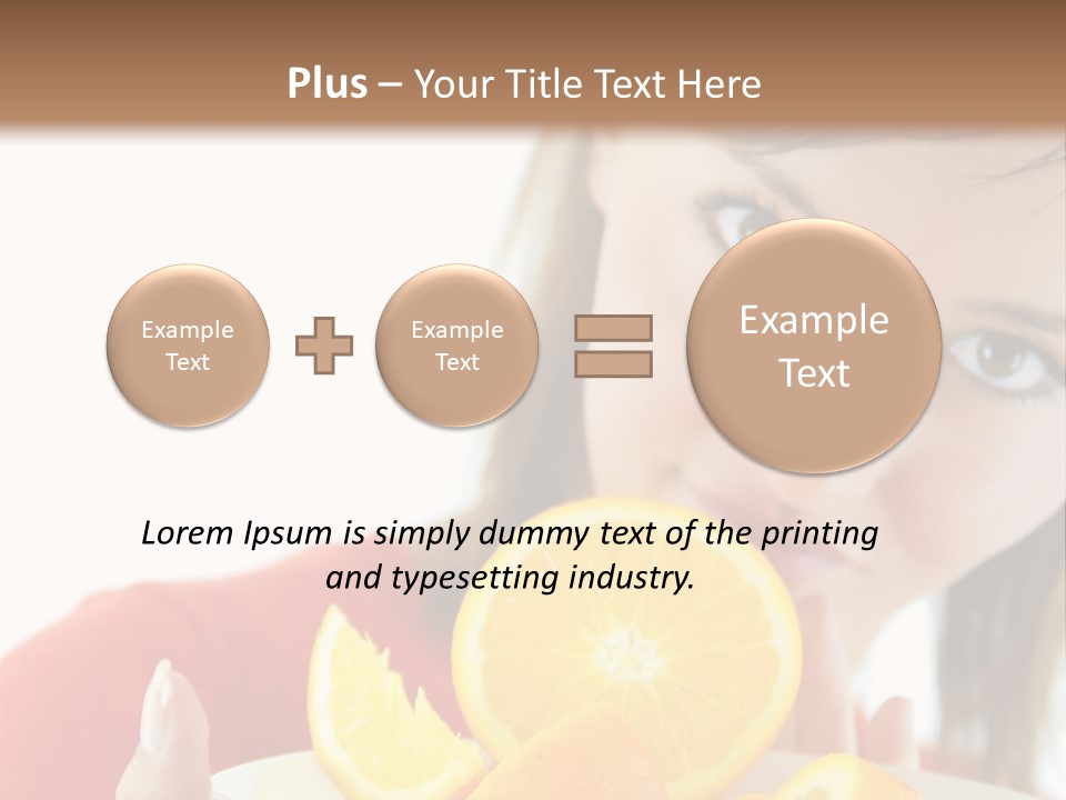 Brunette Exotic Lollipop PowerPoint Template