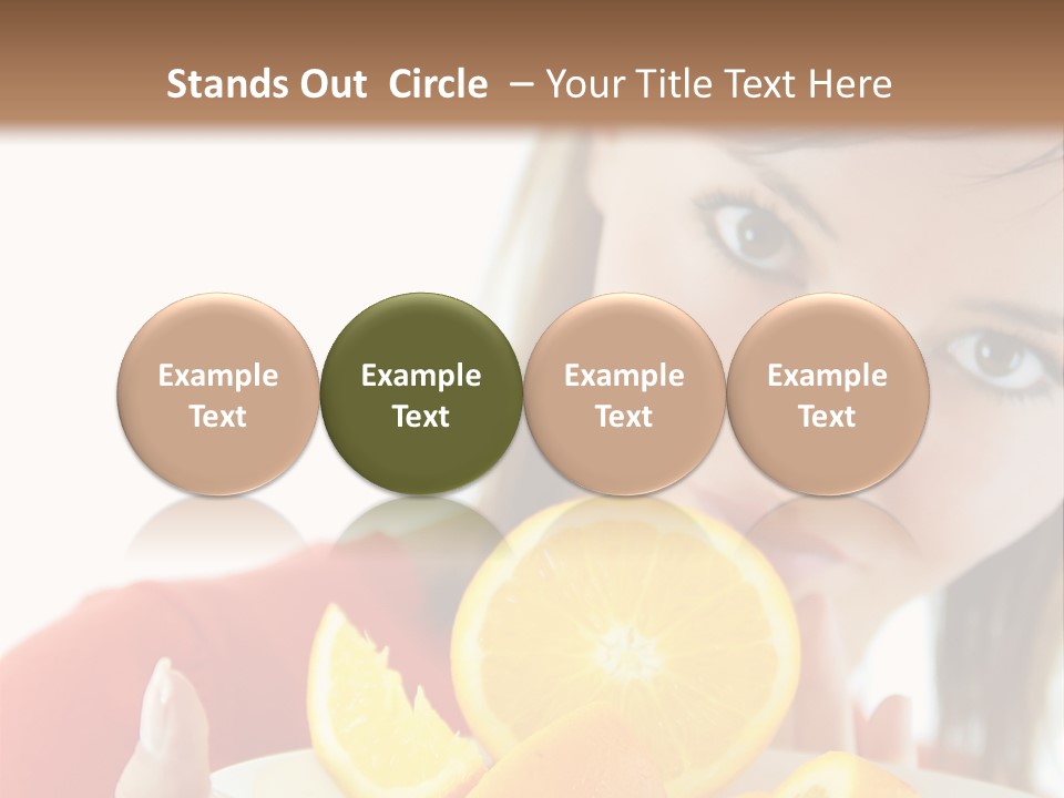 Brunette Exotic Lollipop PowerPoint Template