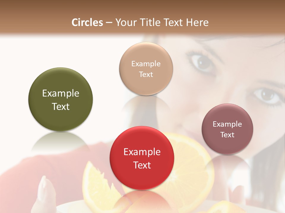 Brunette Exotic Lollipop PowerPoint Template