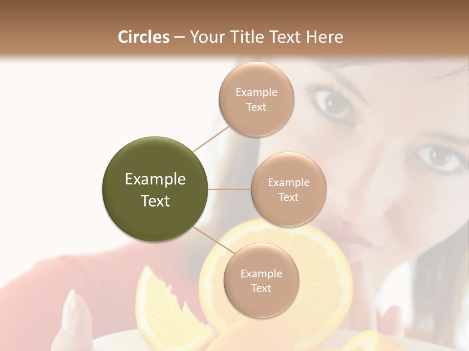 Brunette Exotic Lollipop PowerPoint Template