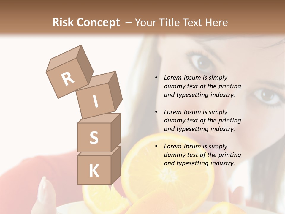 Brunette Exotic Lollipop PowerPoint Template