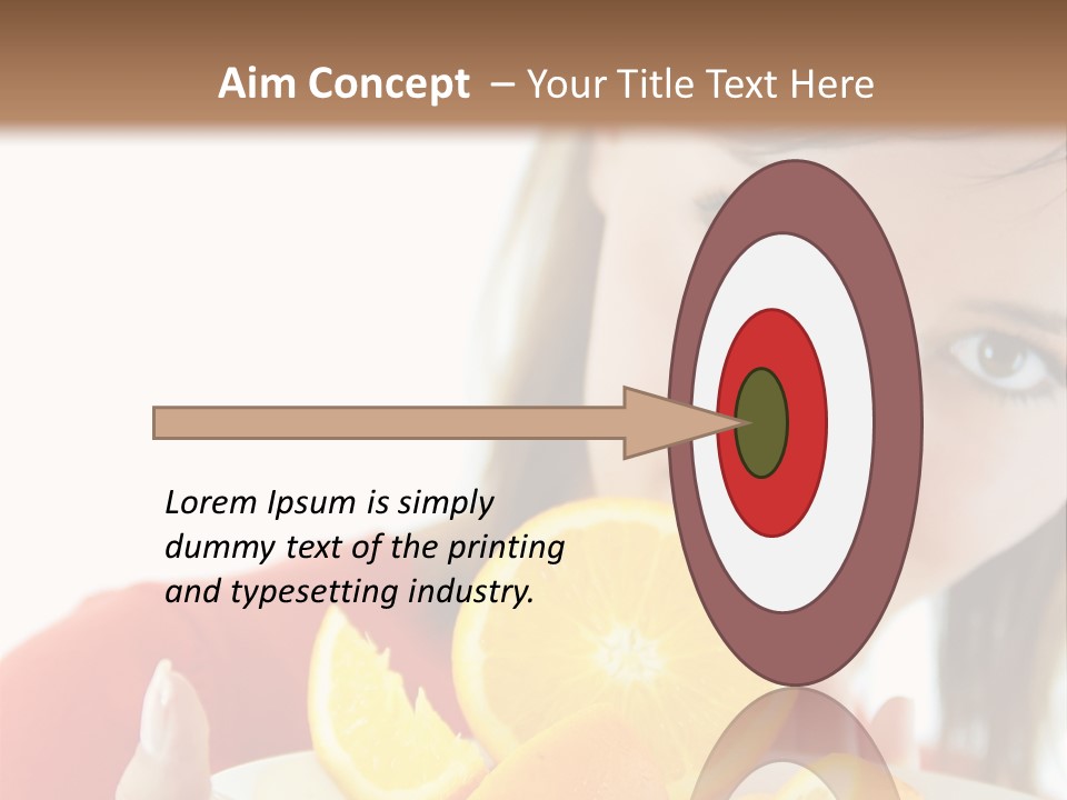 Brunette Exotic Lollipop PowerPoint Template