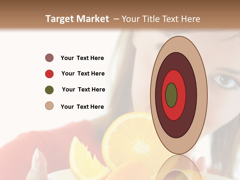 Brunette Exotic Lollipop PowerPoint Template