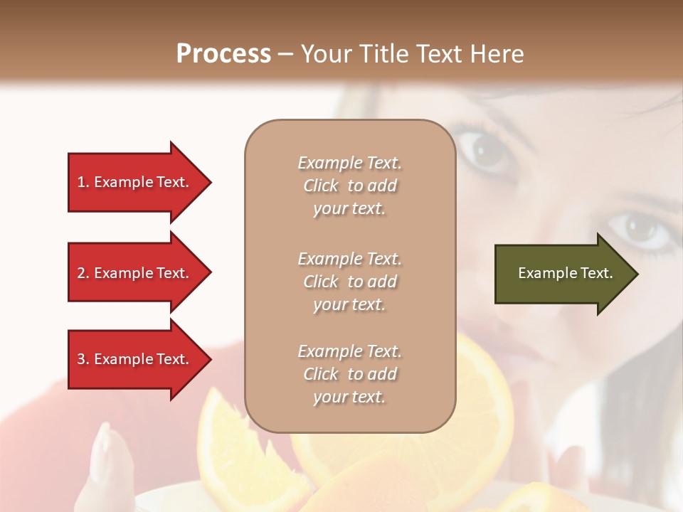 Brunette Exotic Lollipop PowerPoint Template