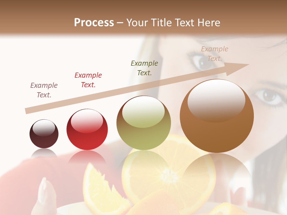 Brunette Exotic Lollipop PowerPoint Template