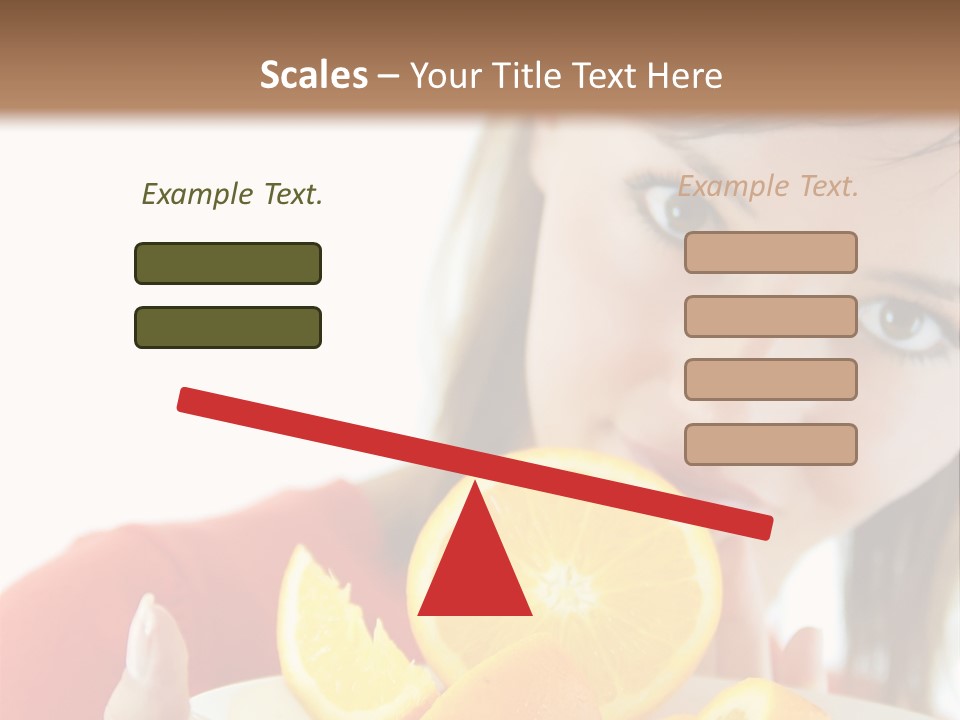 Brunette Exotic Lollipop PowerPoint Template