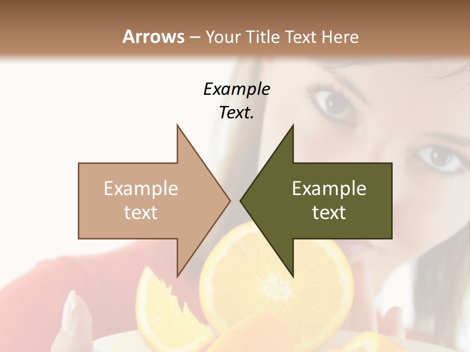 Brunette Exotic Lollipop PowerPoint Template