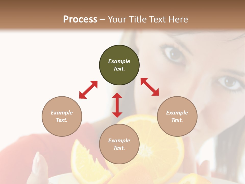 Brunette Exotic Lollipop PowerPoint Template