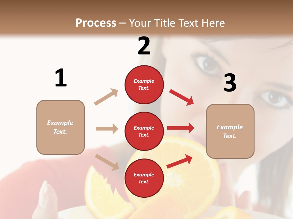 Brunette Exotic Lollipop PowerPoint Template