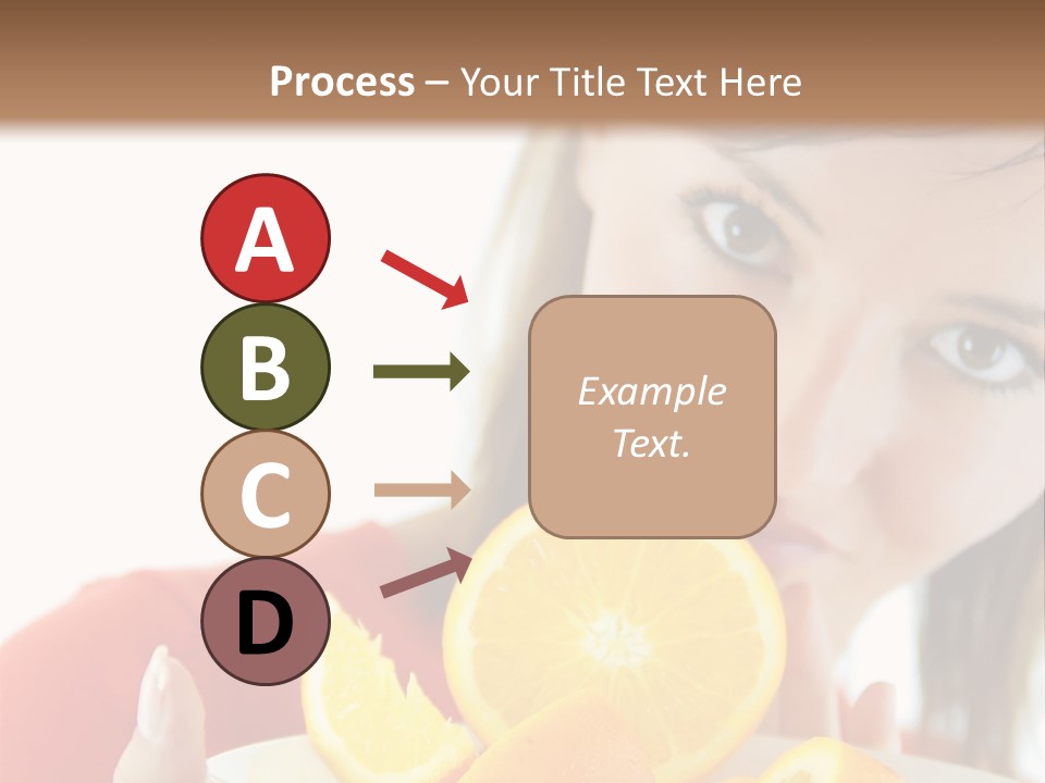 Brunette Exotic Lollipop PowerPoint Template