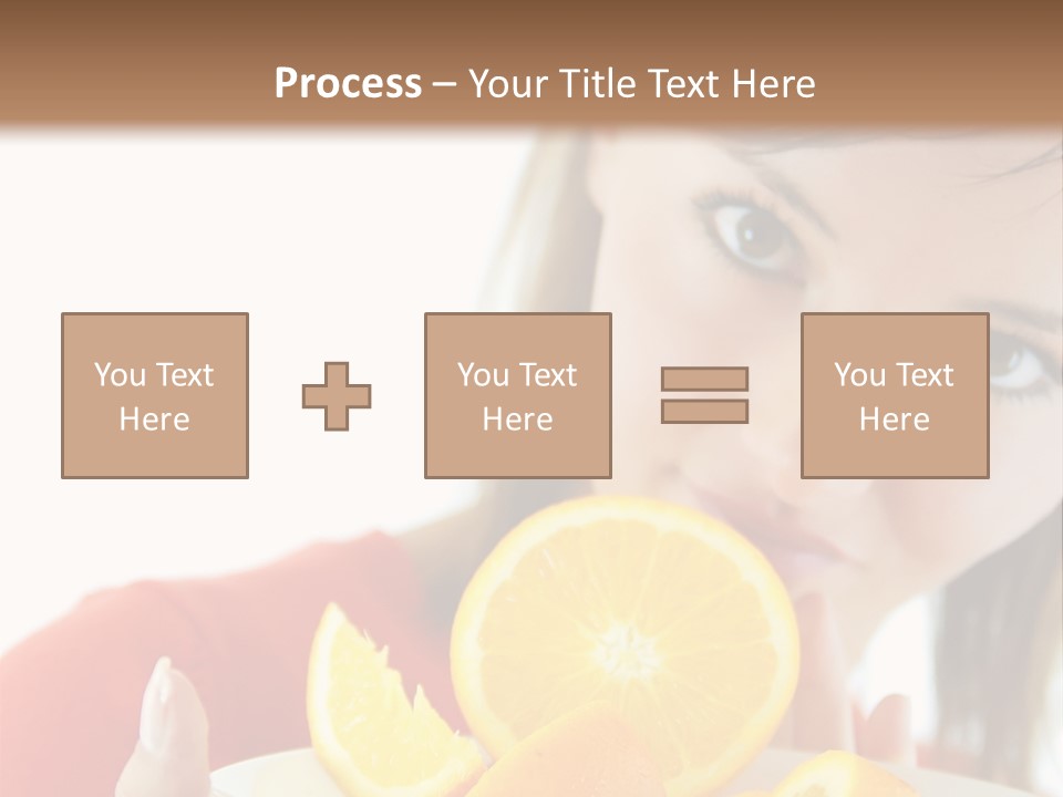 Brunette Exotic Lollipop PowerPoint Template