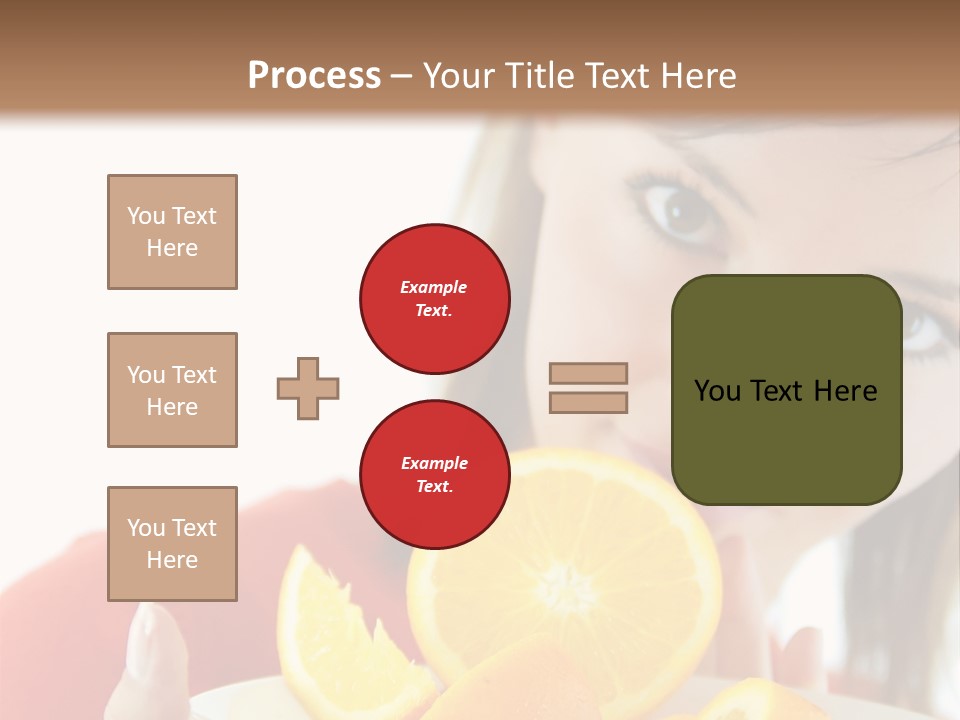 Brunette Exotic Lollipop PowerPoint Template