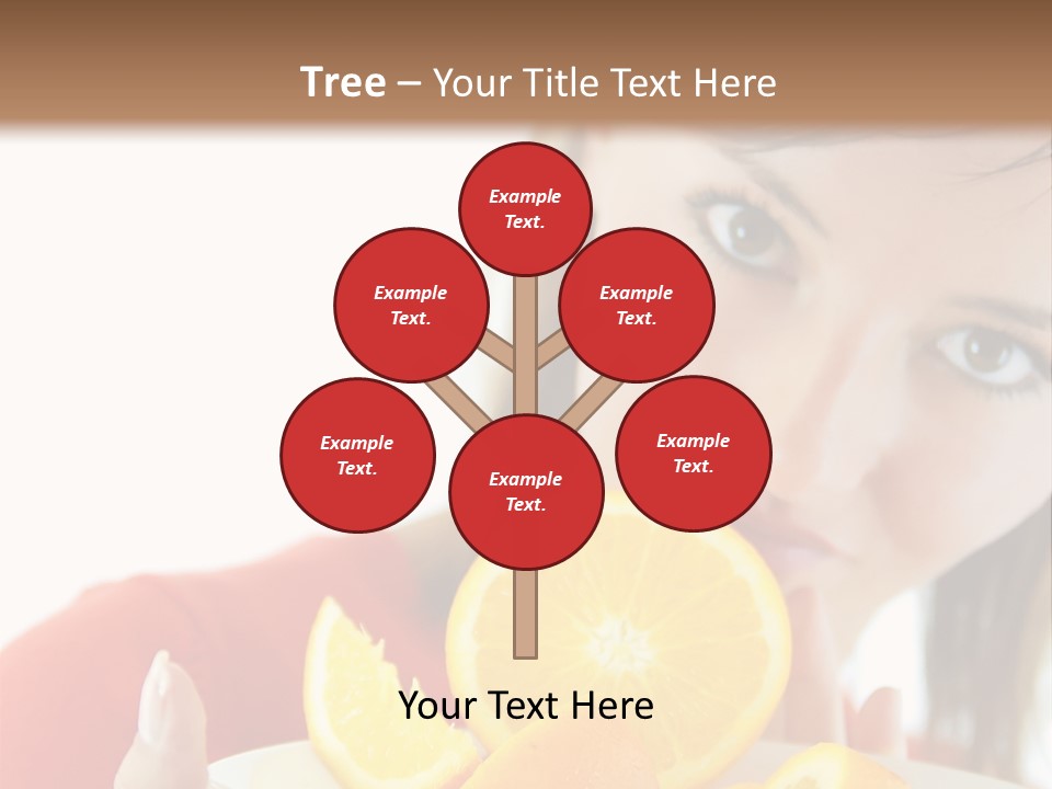 Brunette Exotic Lollipop PowerPoint Template