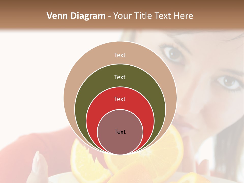 Brunette Exotic Lollipop PowerPoint Template