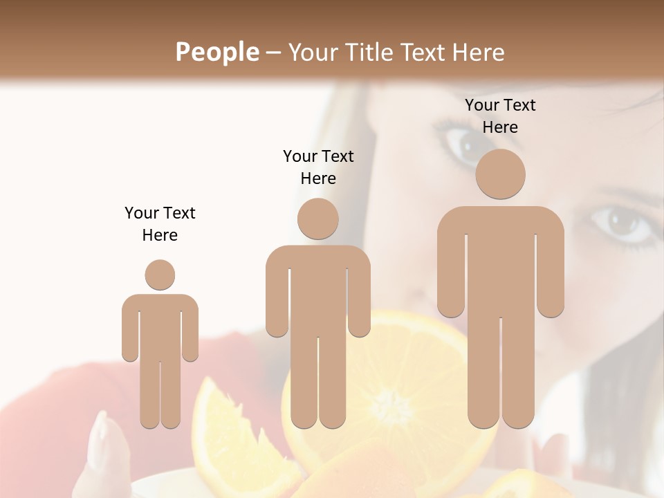 Brunette Exotic Lollipop PowerPoint Template