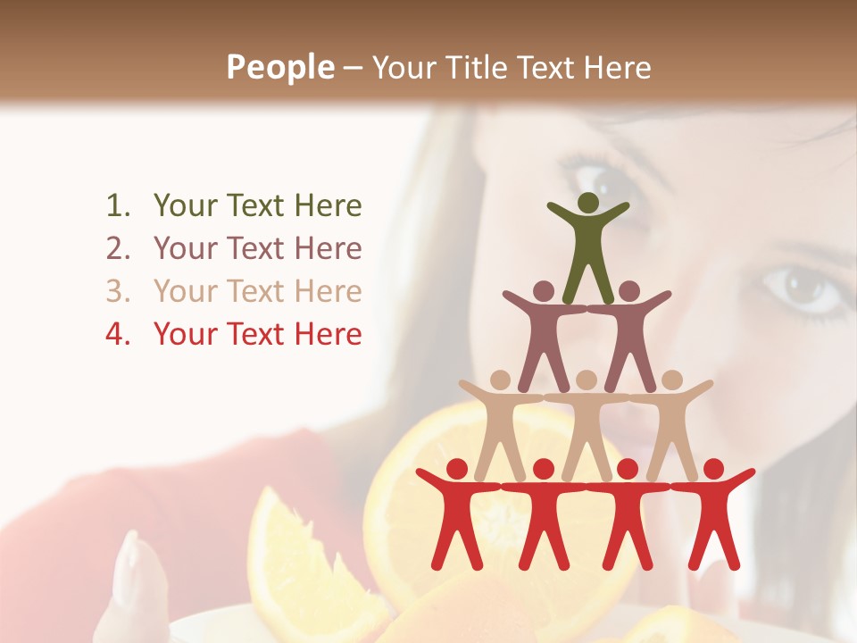 Brunette Exotic Lollipop PowerPoint Template