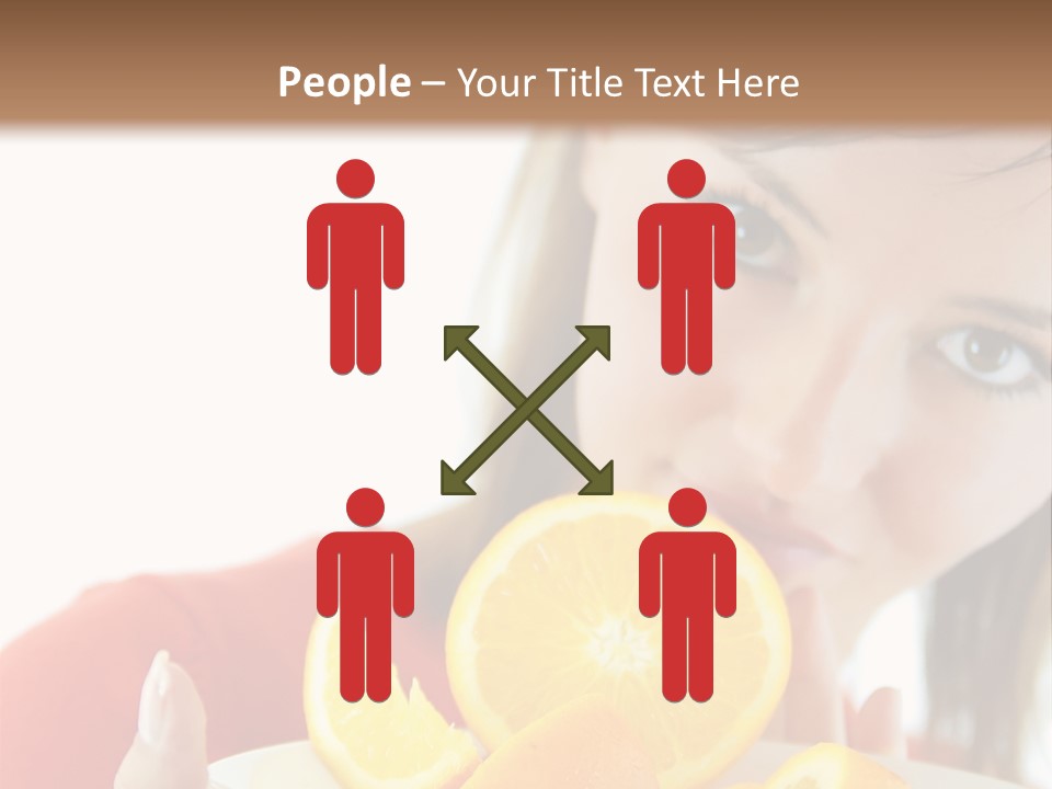 Brunette Exotic Lollipop PowerPoint Template