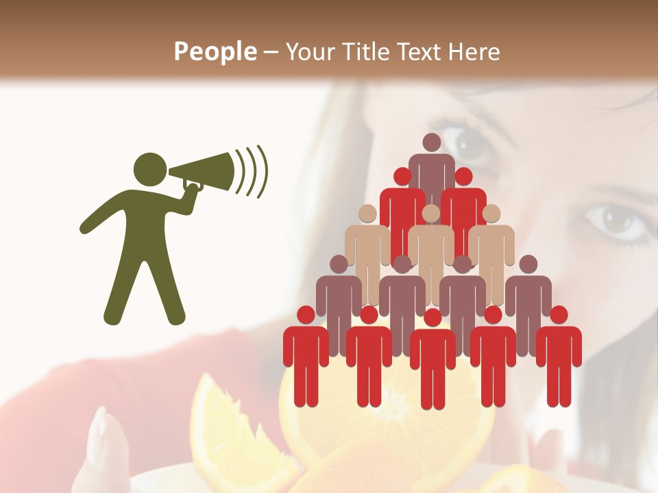 Brunette Exotic Lollipop PowerPoint Template