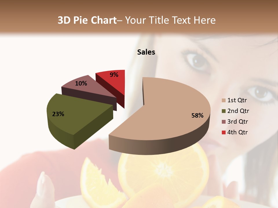 Brunette Exotic Lollipop PowerPoint Template