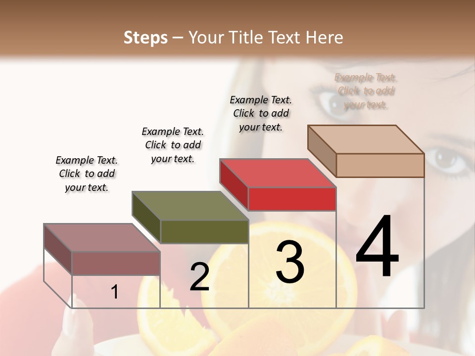 Brunette Exotic Lollipop PowerPoint Template