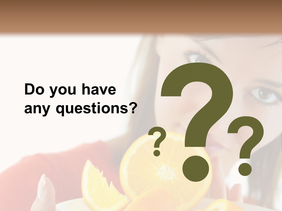 Brunette Exotic Lollipop PowerPoint Template