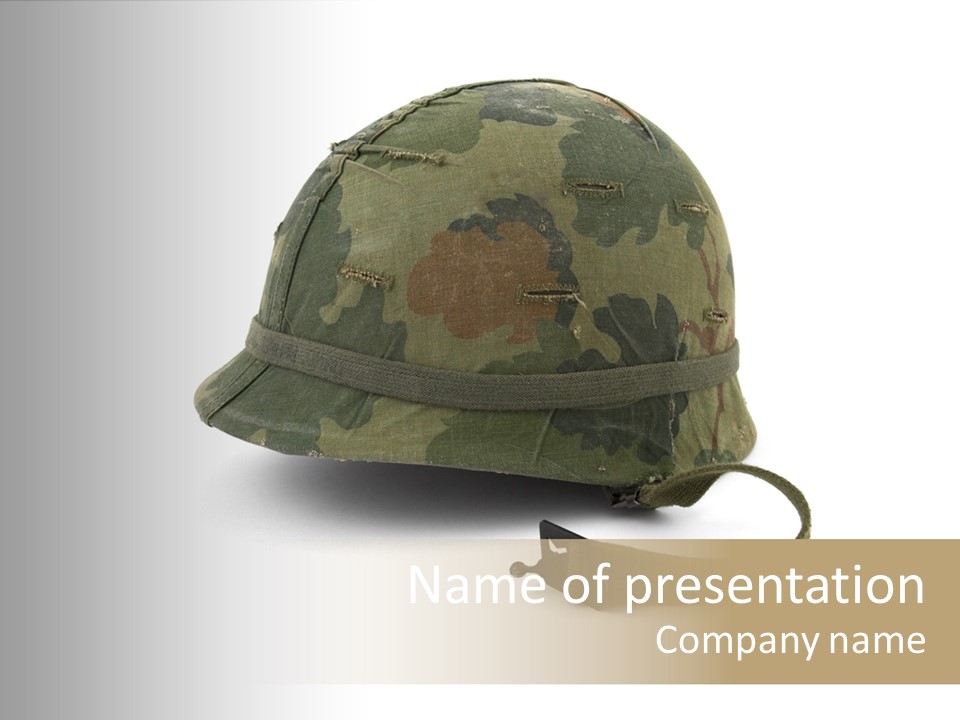 Helmet American World PowerPoint Template