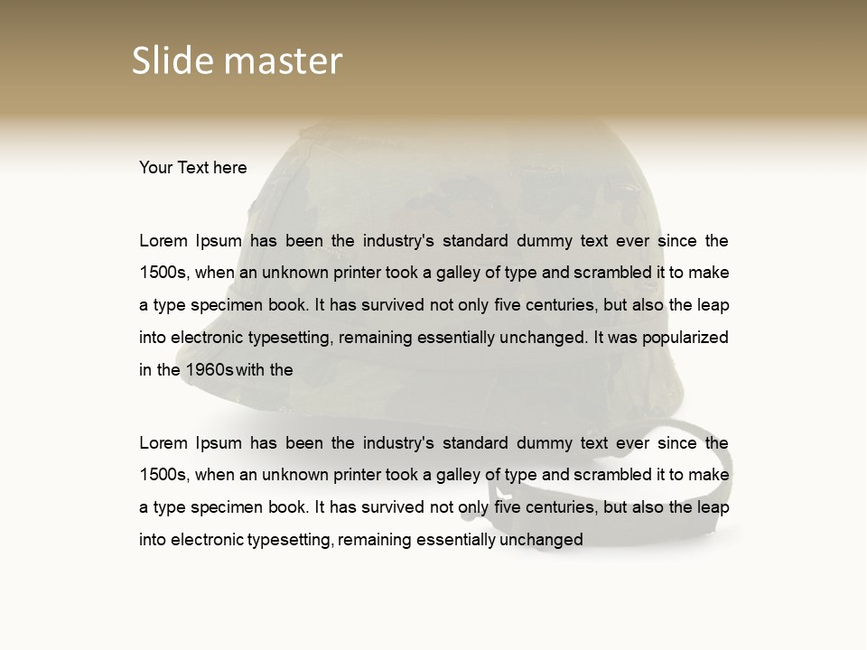 Helmet American World PowerPoint Template