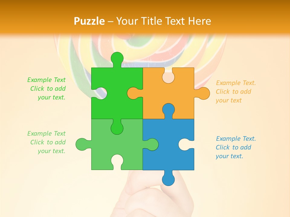 Glucose Cane Snack PowerPoint Template