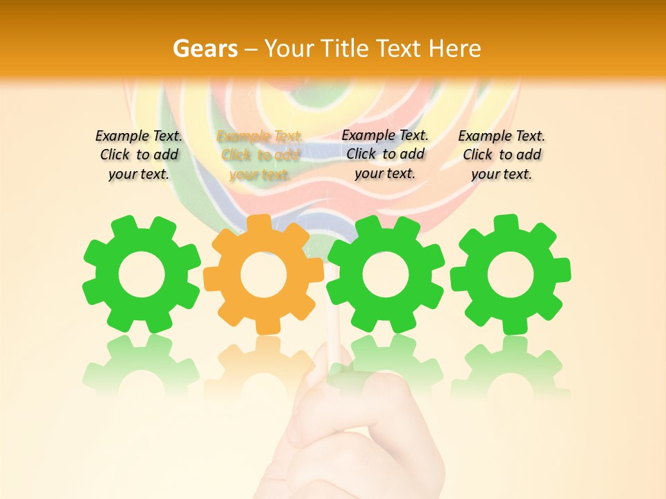 Glucose Cane Snack PowerPoint Template