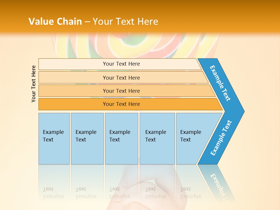 Glucose Cane Snack PowerPoint Template