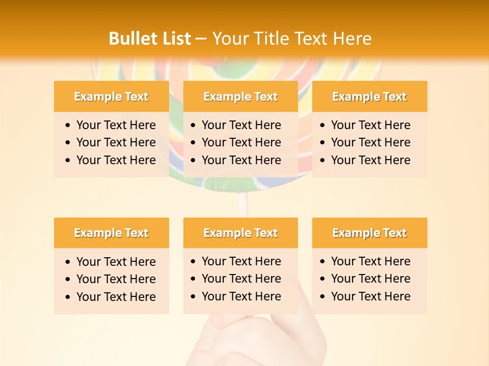 Glucose Cane Snack PowerPoint Template