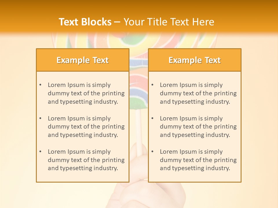 Glucose Cane Snack PowerPoint Template
