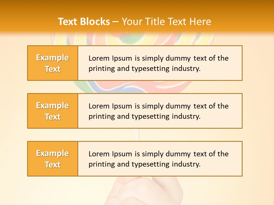 Glucose Cane Snack PowerPoint Template