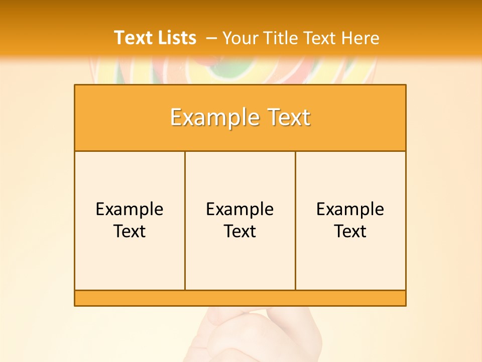 Glucose Cane Snack PowerPoint Template
