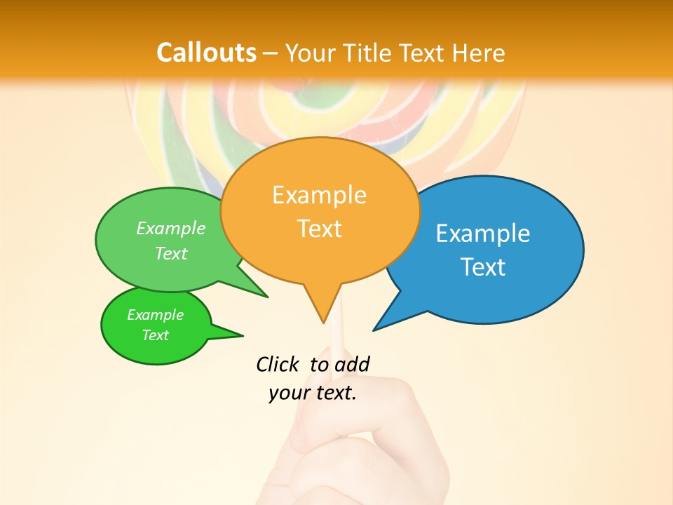 Glucose Cane Snack PowerPoint Template