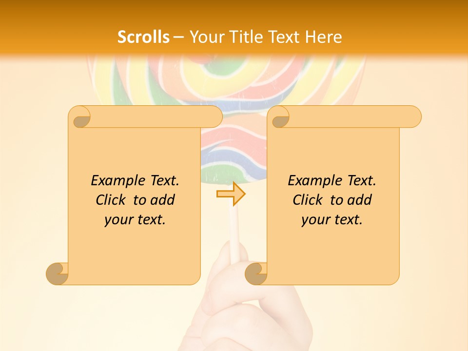Glucose Cane Snack PowerPoint Template