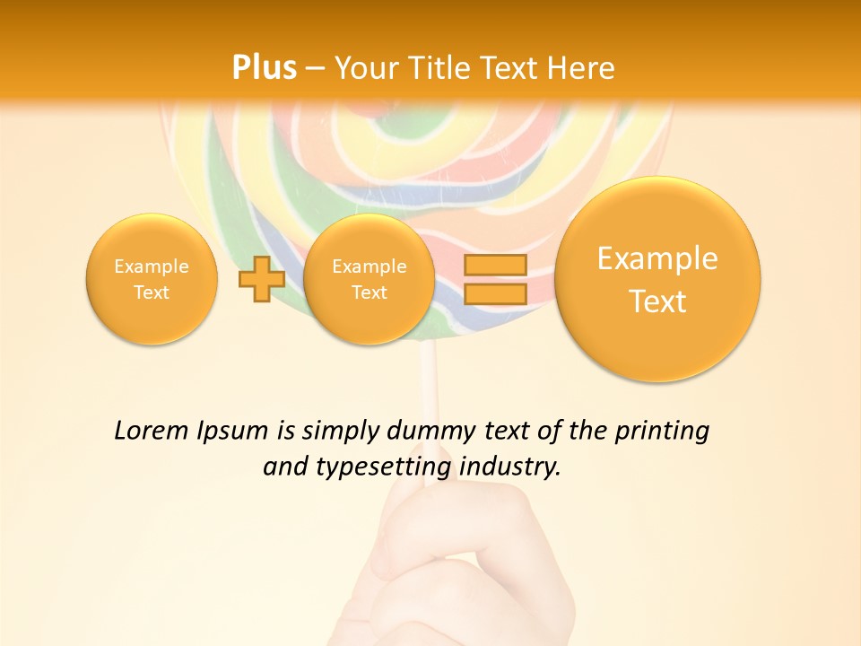 Glucose Cane Snack PowerPoint Template