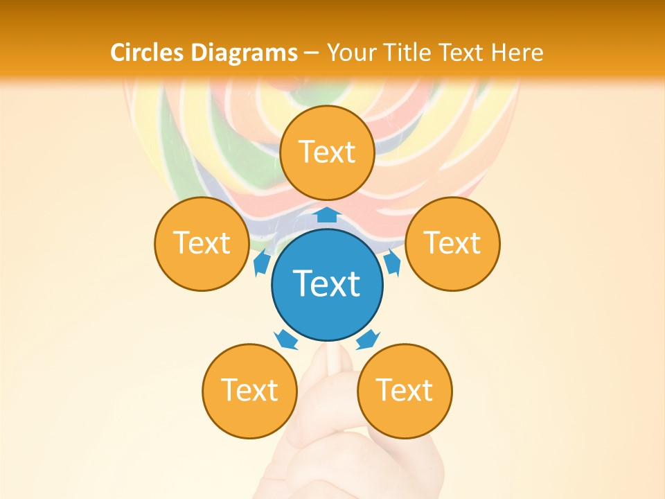 Glucose Cane Snack PowerPoint Template