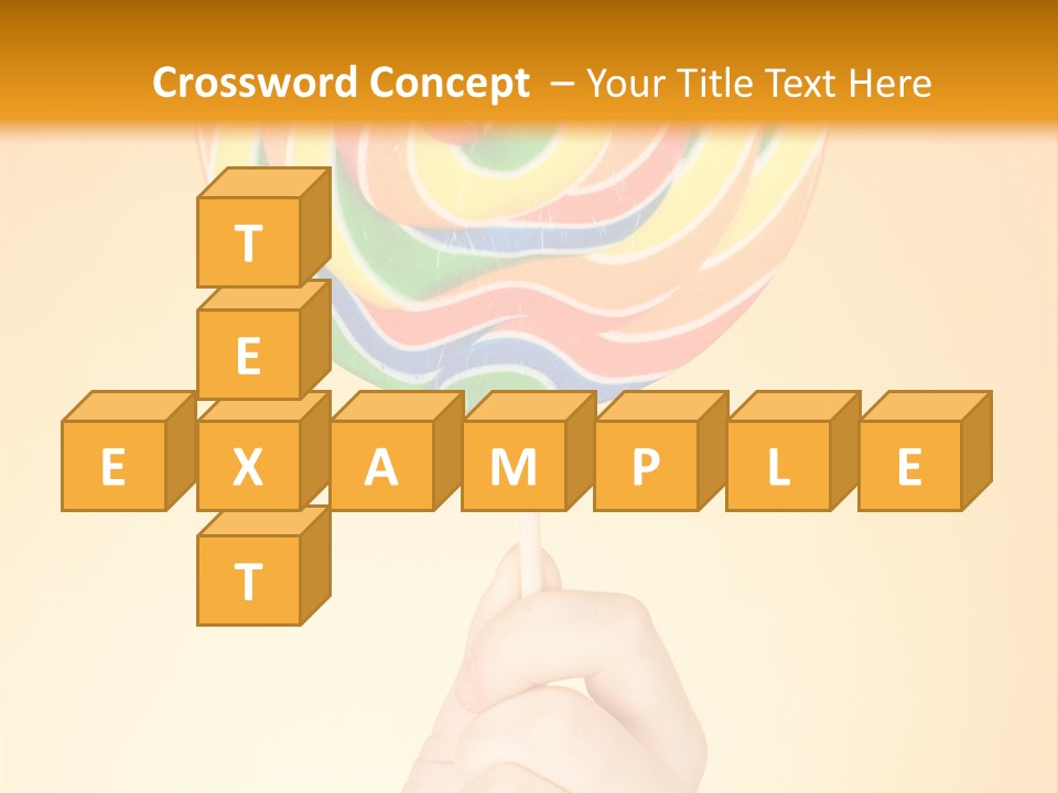 Glucose Cane Snack PowerPoint Template