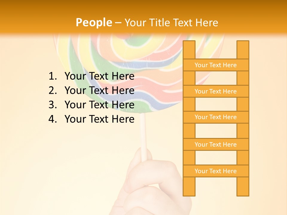 Glucose Cane Snack PowerPoint Template