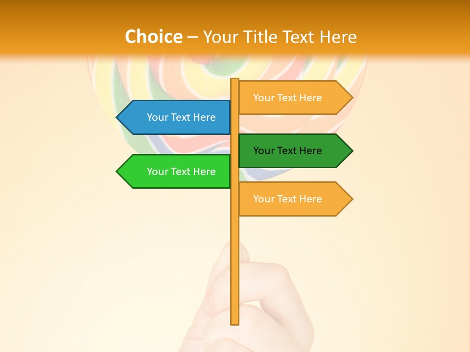 Glucose Cane Snack PowerPoint Template