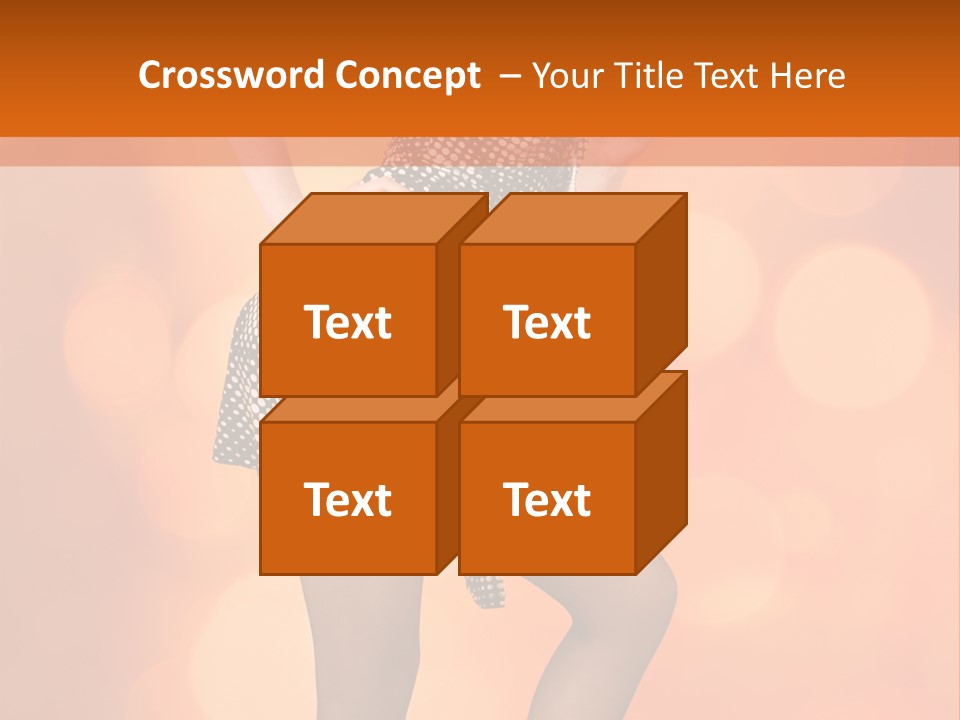 Close Up Expression Fashion PowerPoint Template