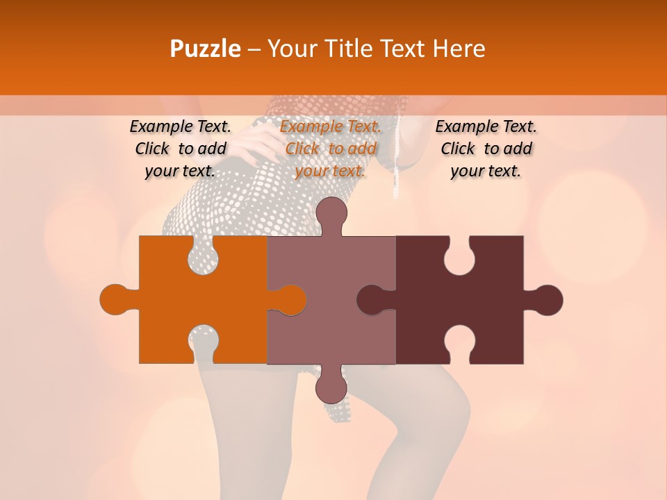 Close Up Expression Fashion PowerPoint Template