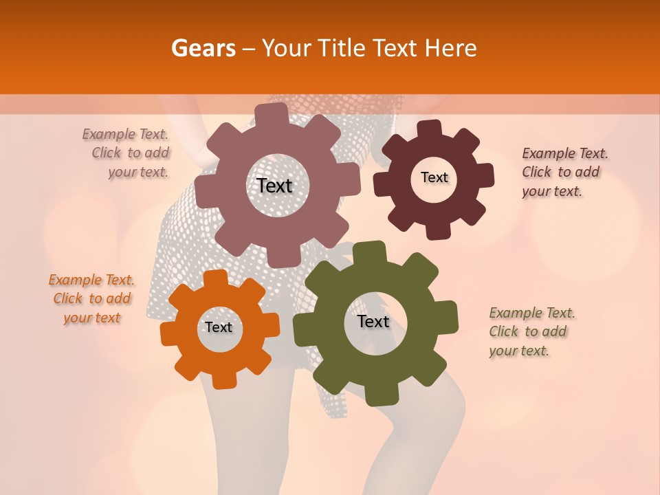 Close Up Expression Fashion PowerPoint Template